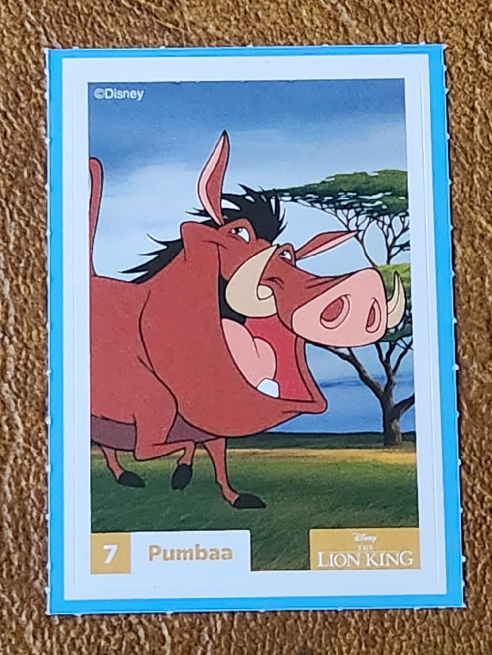Loblaws Disney Stickers - 7 Pumbaa - MAKE A BUNDLE!!